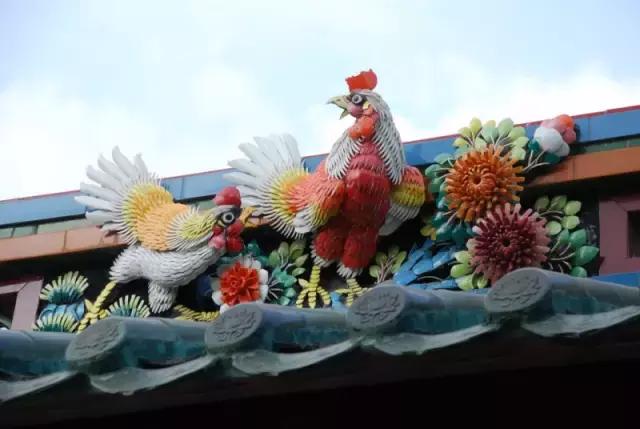 潮州嵌瓷，屋頂生花