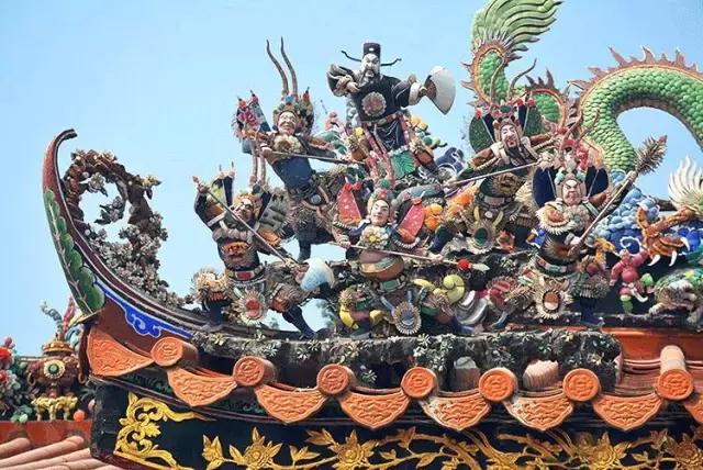 潮州嵌瓷，屋頂生花
